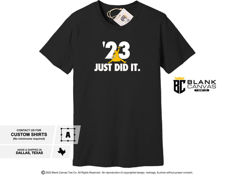2023 JUST DID IT Jumpman Shirt Senior Class College Graduate Shirt Funny Graduation Gift