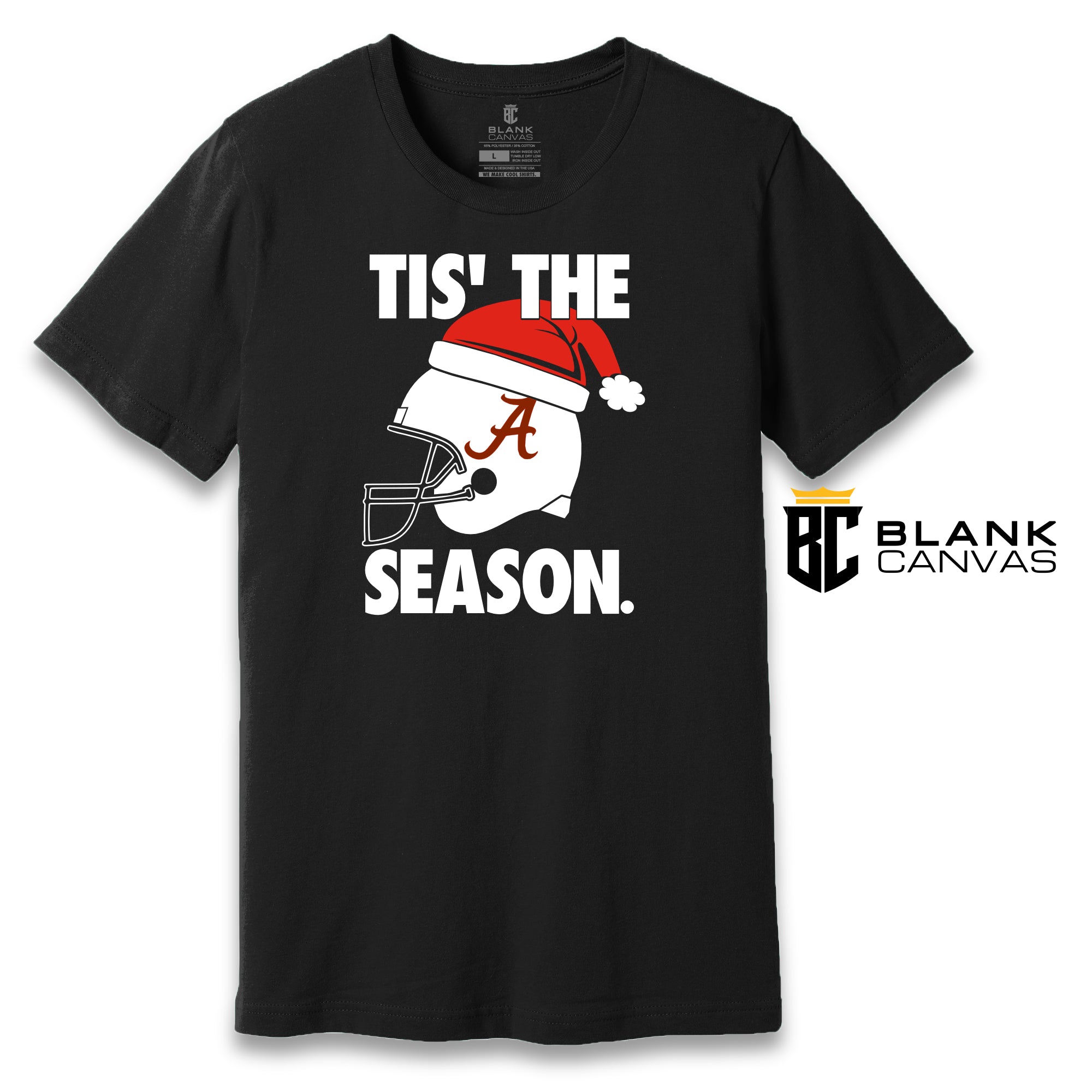 Alabama Crimson Tide Football Holiday Christmas Tis The Season T-Shirt
