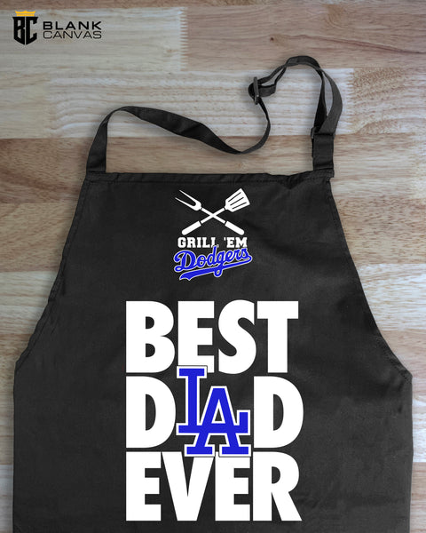 Los Angeles Dodgers Best Dad Ever Apron