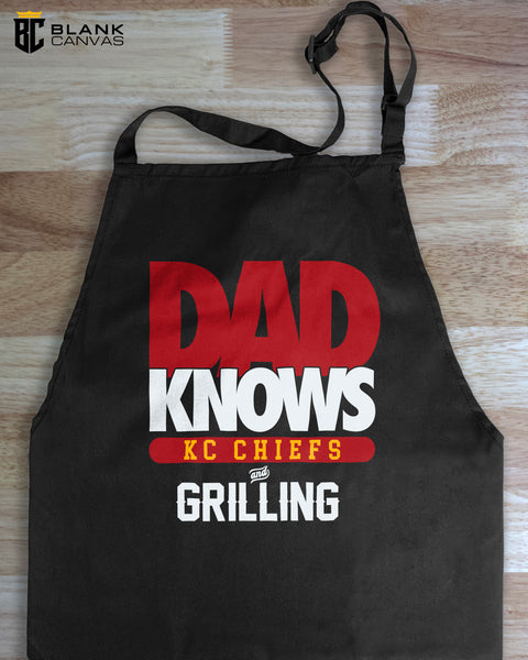 Kansas City Chiefs Funny Grilling Dad Full Size Apron