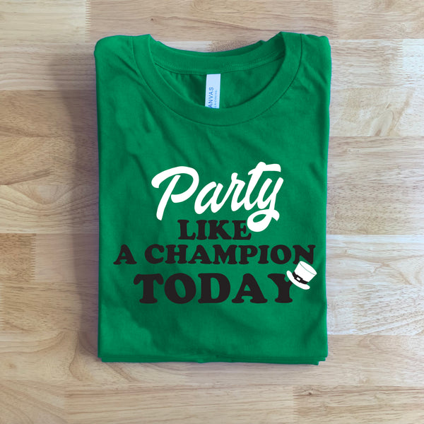 St. Patty's Party Like A Champion Notre Dame T-Shirt